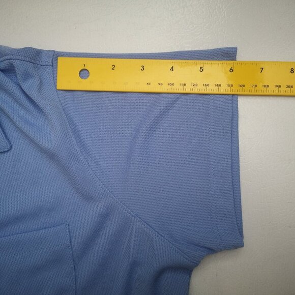 World Wild Sportsman by Bass Pro Ladies Size Large Blue Short Sleeve Polo - Picture 9 of 11